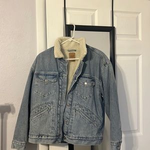 Never worn oversized gap jean jacket